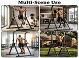 Foldable Pull Up Bar Standing Power Tower - Multi-Function Dip Station, 6-Level Adjustable Height 59919115