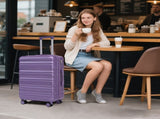 3 in 1 20"/24"/28" 3 pcs/set in ABS Spinner Wheel Luggage, Carry on Suitcase, Matching Color, 69933898