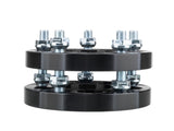 4pcs 1" Thick 5x100 to 5x114.3 Wheel Adapters 12x1.5 5x4.5 Black Spacers 15429016