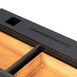 GO 47" Floating Shelf with Drawer, Multi-Purpose Wall-Mounted Vanity, Mounted Desk, Floating WF316977AAB