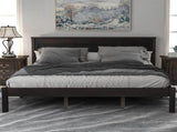 Platform Bed Frame with Headboard, Wood Slat Support, No Box Spring Needed, Queen,Espresso 12847668