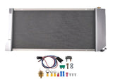 3 Row Radiator Shroud Fan fit for Chevy Corvette Base 350ci V8 1977-1982 Aluminum 54268401
