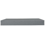 9 in. Twin-XL Size Folding Mattress Box Spring Foundation Bed Base, Polyester, Metal Frame, Gray B011P216694
