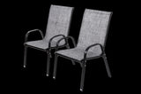 2 Piece Patio, Outdoor Camping with Breathable Textilene Fabric, Set of 2 Garden W640P252259