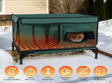 Large Heated Cat House for Outside,Outdoor Heated Pet Shelter for Cats, Constant Temperature Heating 84747723