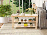 3-Tier Bamboo Shoe Rack Bench, 11.3 x 27.6 x 17.8 Inches Compact Storage Organizer with 286lb 08236135