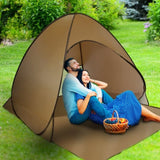 Pop Up Beach Tent Sun Shade Shelter Anti-UV Automatic Waterproof Tent Canopy for 2/3 Man w/ Net 14591554