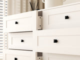 Chest Of Drawer with 6 drawers white color farm door W2139P241086