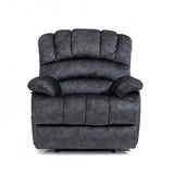 ZNTS Large Manual Recliner Chair in Fabric for Living Room, Gray 54543281