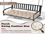 Outdoor Bench Cushion, 60 20 4 Inch, Tufted Waterproof Swing Cushion with Ties, for Patio Bench 49495217