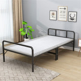 71 x 31 Inch White Massage Bed Warmer Heating Pad with 5 Heat Settings Machine Washable Design 59519668