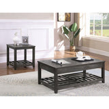 Grey Rectangular End Table B062P153632