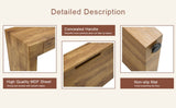 ZNTS Elegant Natural Wood Grain Bar Table-50 Inches Long, a Practical Choice for Modern Homes.Wood Grain W2920P225015