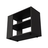Rio Verde Side Table in Melamine with Open Storage, Wengue B128P263720