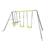 ZNTS XNS081 lime green interesting swingset with plastic safe swing set 440lbs for outdoor playground for W1711140287