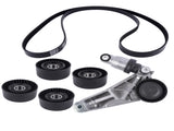 6Pcs Drive Belt Kit W/ Tensioner & Idler Pulleys For 2012-2018 Jeep Wrangler JK 3.6L 04627038AA 27502651