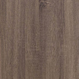 Barrel Oak Slatted Headboard Queen Panel Bed B062P145514
