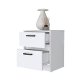 Augusta Floating Nightstand with 2-Tier Shelf and 1-Drawer B128P148862