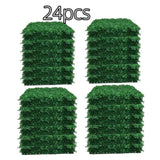 ZNTS 24 pieces of 23.6 "x 15.75 " artificial boxwood boards, grass wall panels, boxwood fence panels, UV 48869369