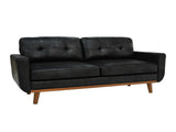 65-inch Modern Minimalist Two-Seater Sofa, featuring breathable Foil fabric and solid wood legs W5568P478823