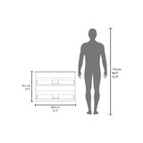 Bathroom Cabinet Opalo, with Two Shelves and Open Storage, White B200P313685