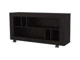 Wengue Console Table in Melamine with Open Storage B062P290248