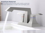 2-Handle Heavy Duty Bathroom with Drain and Supply Kits, Modern Style Lavatory Deck Mounted T3177P277482