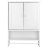 ZNTS （65 x 48.7 x 14.6cm） Wall Hanging Cabinet with Two Doors Wall Washer Storage Cabinet 45404766