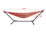 Portable Outdoor Polyester Hammock Set Red 10453484