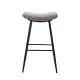 ZNTS Counter Height Bar Stool Set of 2 for Dining Room Kitchen Counter Island, Linen fabric Upholstered W1439125930