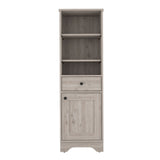 St. Clair Linen Cabinet, Two Interior Shelves, Two Open Shelves, Single Door B070P188813