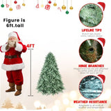 Artificial 4ft Blue green Tint Christmas Tree with 592 PE/PVC Mixed Branch Tips, memory wireiron 04785518
