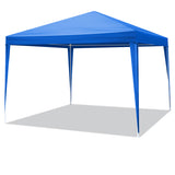 10'x10' Gazebo Waterproof Outdoor Canopy Patio Tent Party Tent for Wedding BBQ Cater, Blue 44411827