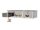 20.93ft Large Wooden Chicken Coop Outdoor Hen House with Nesting Box & Weatherproof Asphalt Roof, 79211579