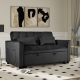 Convertible Sofa Bed,3-in-1 Pull Out Couch Bed with Reclining Backrest and Pillows,Sofa Bed Chair W2941P243734