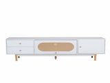 70 inch TV Stand for TVs up to 80 Inch, Minimalist TV Console Table with Drawers, Media N710P339470W