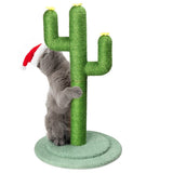 ZNTS 26in Cactus Cat Scratching Post, Cute Cat Scratcher with Natural Sisal Posts & Flower Toppers for 48403907