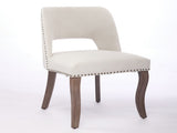 Wooden Dining Chairs Set of 2, Modern Fabric Upholstered Dining Room Chair Kitchen Chairs, Farmhouse 43316187