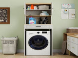 Over the Washer, Dryer and Robot Vacuum Storage Cabinet suitable for Compact Washing Machines, W1120P327070