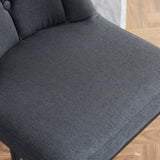 Set of 2,Modern Upholstered Bar Stool with Button-Tufted Backrest, Counter Height Chair with Sturdy W1901P225272