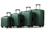 Curved Vertical Stripe 4-in-1 Trolley Case - Retro Green 12522872