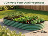 Galvanized Raised Garden Bed 8x4x1ft - Heavy Duty Metal Planter Box for Vegetables, Herbs & Flowers, W840P499239