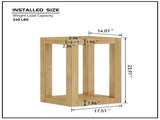 14 Inch Side Table,Rectangular MDF Coffee Table for Living Room,Bedroom,Modern Design End Table for W2582P344515