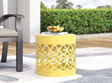 Outdoor Metal end Table -Large 73607.00YLW