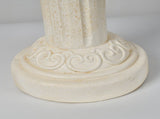 20.08" Sculptures Garden Statues, Large Roman Column Pedestal Cylinder Style, Magnesium Oxide Stone W6572P574582