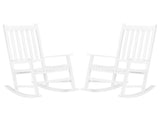 68.5*86*115CM Square Wooden Rocking Chair White 67747455