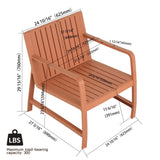 Summer - 2-Piece Indoor/Outdoor Furniture set 1 Chairs & 1 Coffee Tables Waterproof PP Material W3450P323301