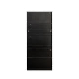 Display Cabinet with Glass Doors, Curio Storage Cabinet with 2-Drawer, Bookcase with LED Lights, W331P279829