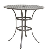 ZNTS 42 Inches Cast Aluminum Round Bar Table B010119306