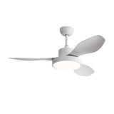 47 Inch Ceiling Fan with 22W LED Light and Remote Control 6 Speeds Reversible DC Motor White for W934P288499